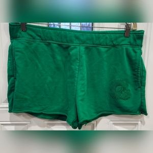 Nike green cotton shorts with side pockets women's size XL